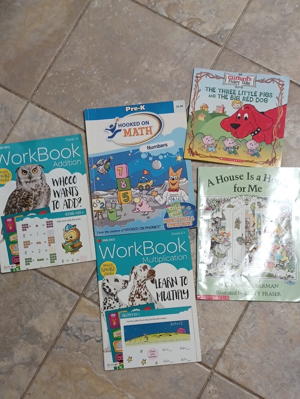 Hooked on Math Pre-K Numbers Workbook - Blue